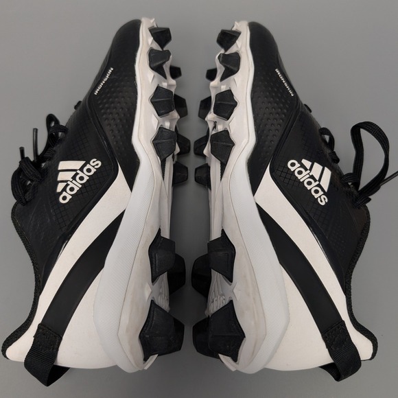 Adidas Icon 7 Bounce Baseball Mens Cleats Size 4 Black White S23919 - Picture 6 of 12